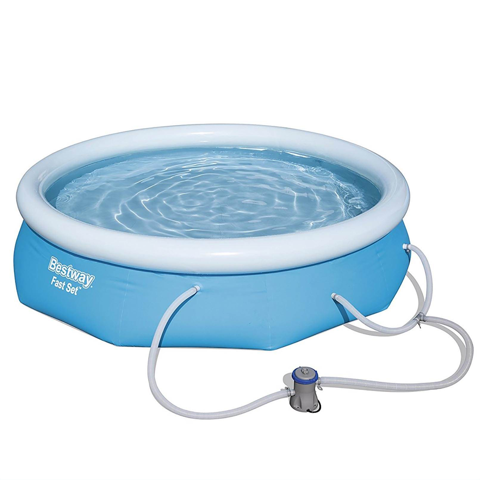 Bestway 10 Ft x 30 In Above Ground Pool System and Intex Round Pool Cover