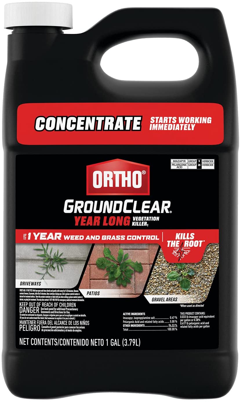Ortho GroundClear Year Long Vegetation Killer1. Kills Weeds and Grasses. 1 gal.