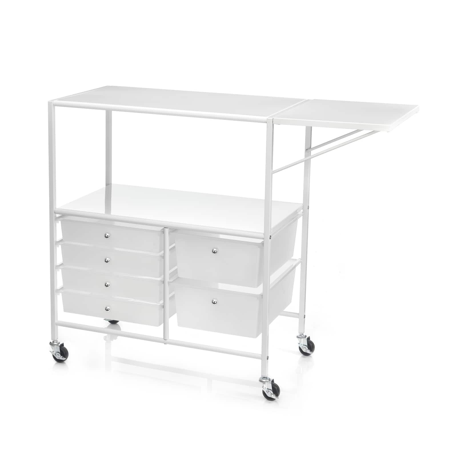 Simply Tidy Essex Rolling Cart. White