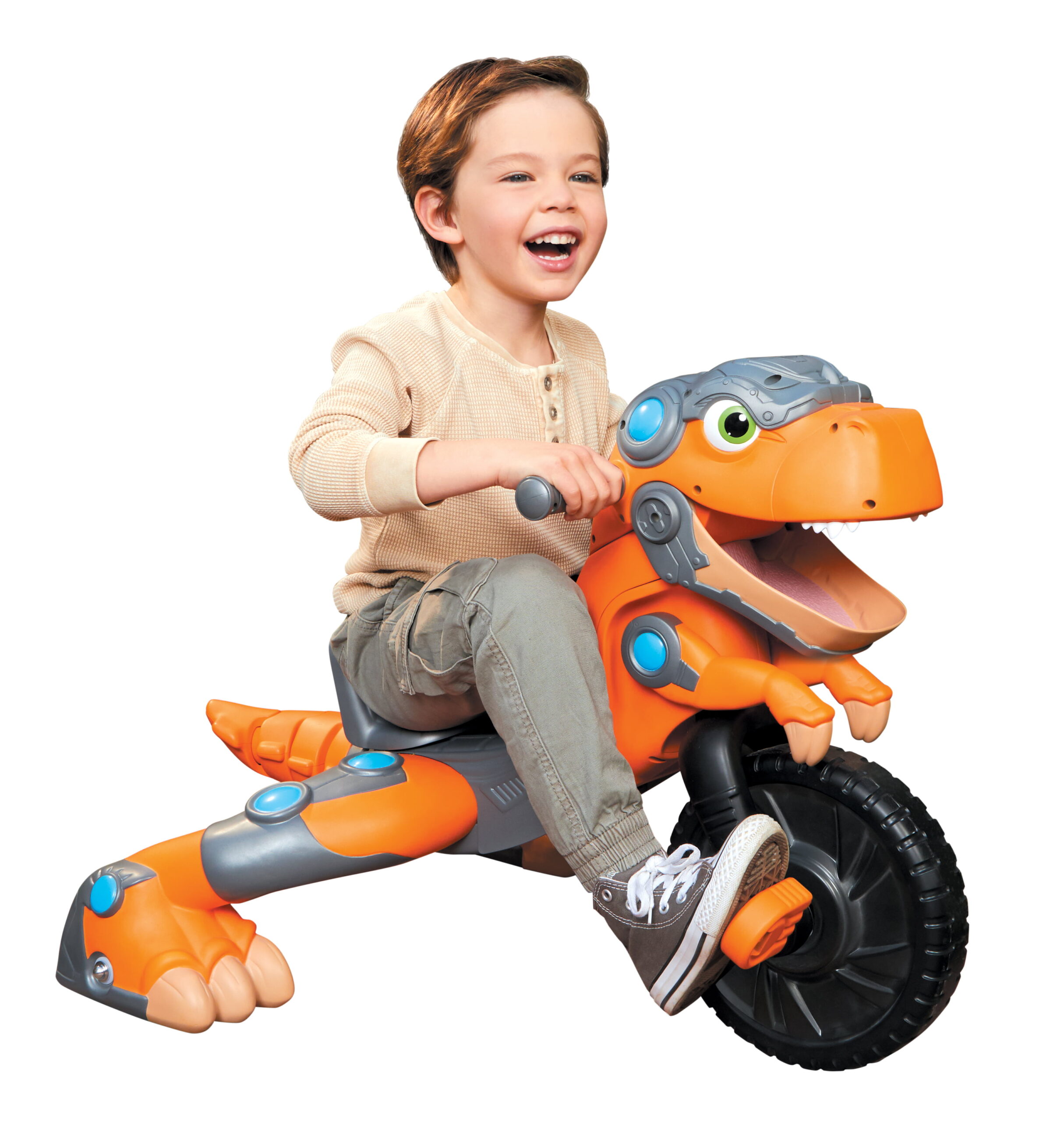 Little Tikes Chompin- Dino Trike. Toddler Tricycle with Realistic Dinosaur Sounds and Adjustable Seat- For Kids Girls Boys Ages 3-5 Years Old