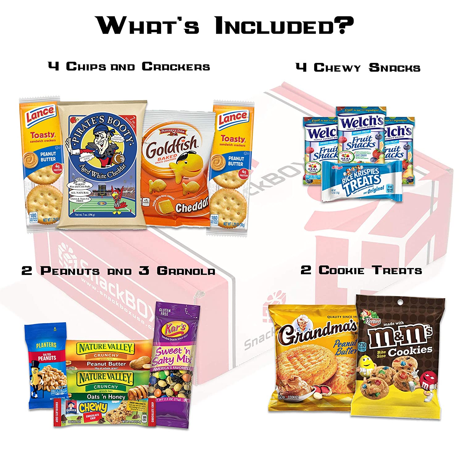 Care Package for College Students (15 Count). Military. Easter. Finals. Birthday. Office Snacks