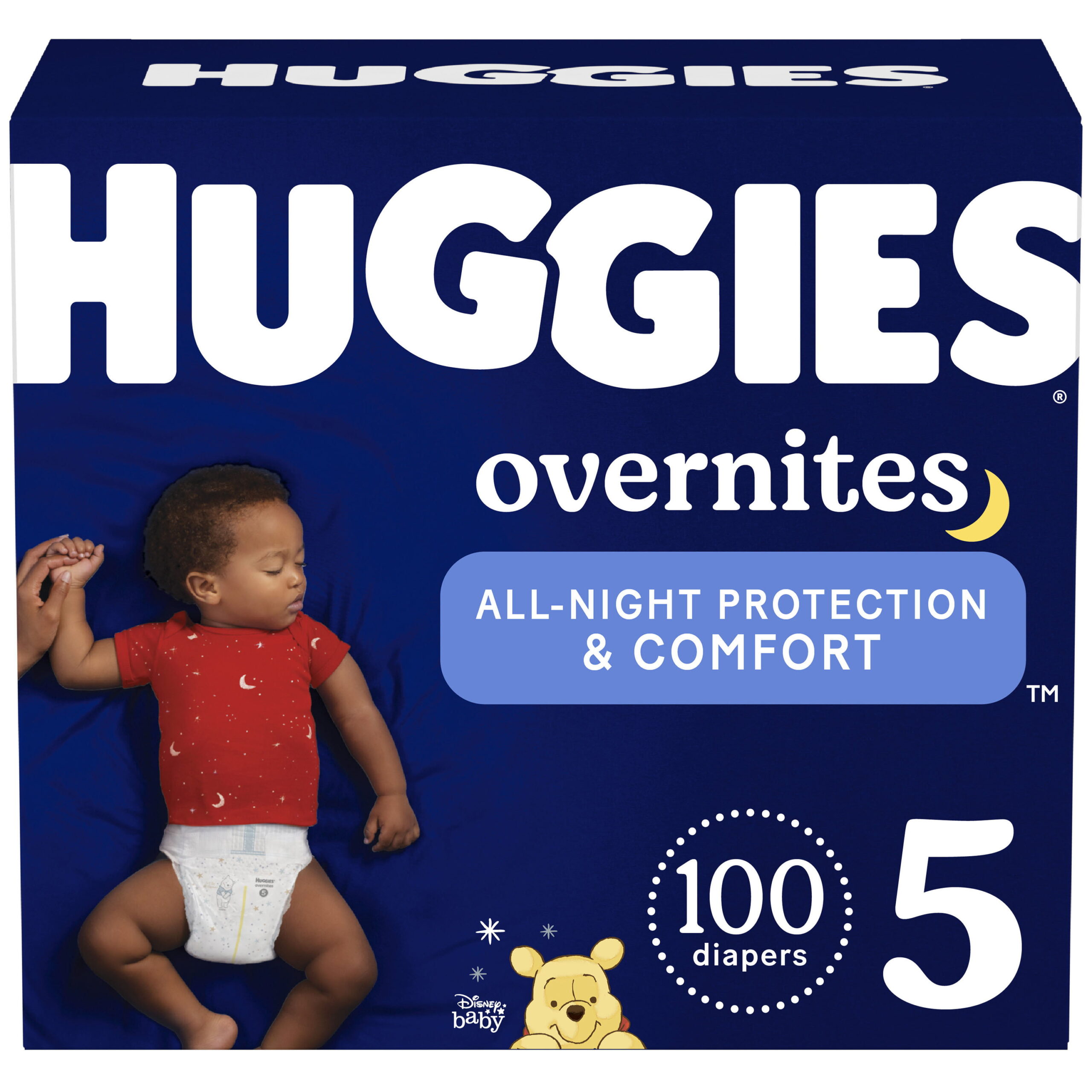 Huggies Overnites Nighttime Baby Diapers. Size 5. 100ct