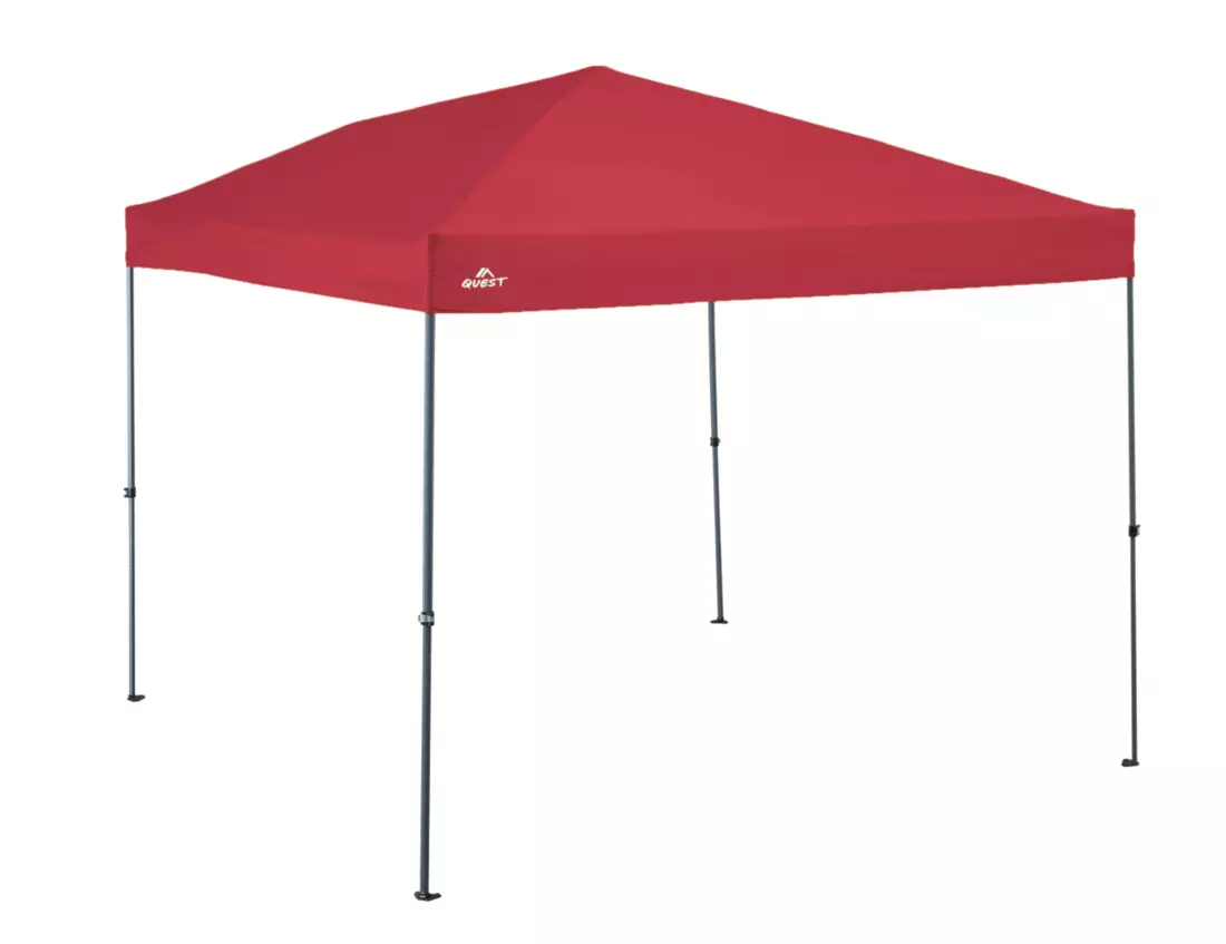 Quest 12′ x 12′ Straight Leg Canopy - Red