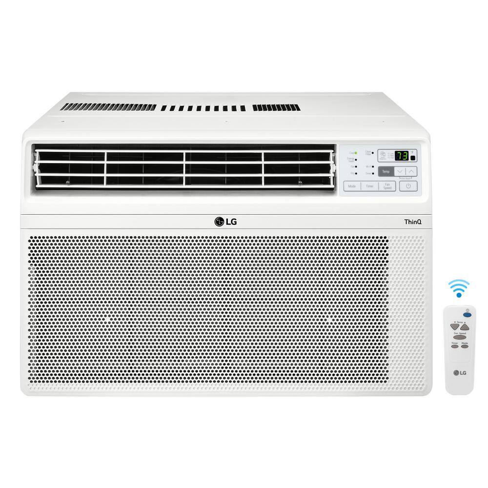 LG Electronics LW8022ERSM 8.000 BTU Window Smart Air Conditioner LW8022ERSM Cools 350 Sq. Ft. with ENERGY STAR and Remote. Wi-Fi Enabled
