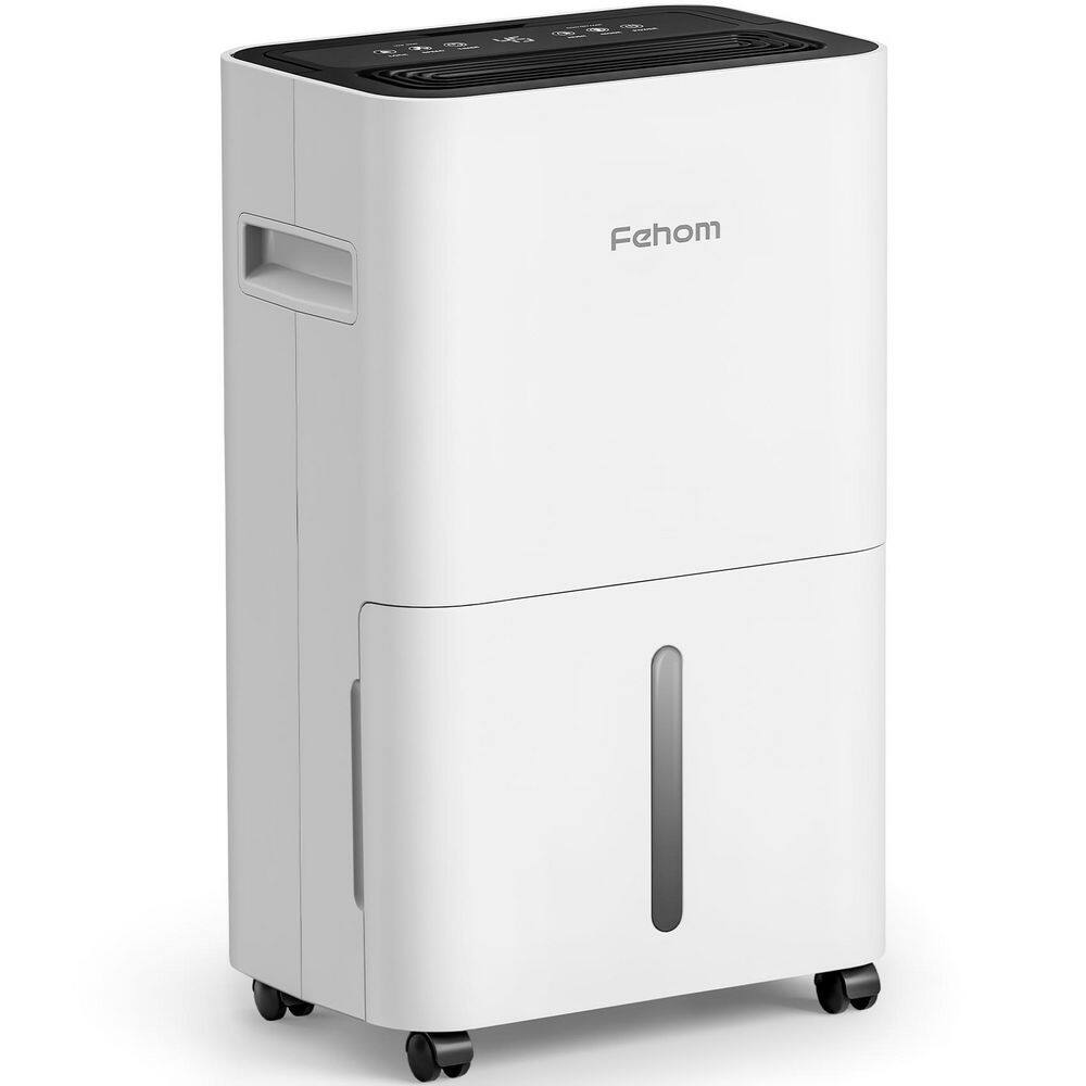 Fehom HDCX-PD11A 50-Pint Multifunction Home Dehumidifier With Water Tank For 4500 Sq. Ft. Bedrooms. Basements. and Laundry Rooms
