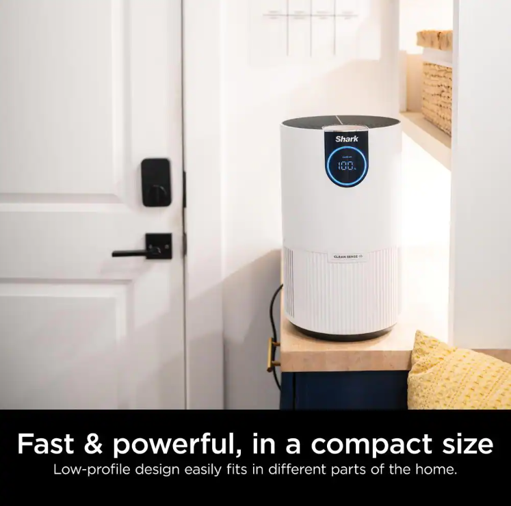Shark HP102 Air Purifier with True HEPA Filter & Microban Antimicrobial Protection (500 sq. ft.)