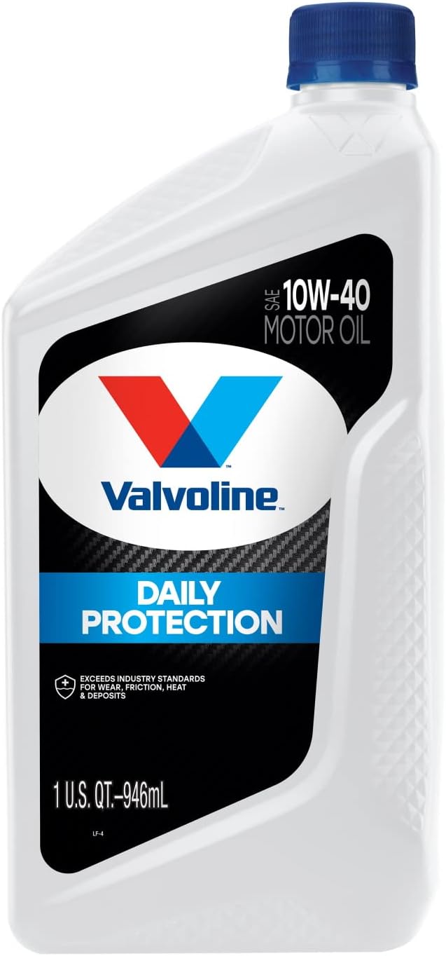 Valvoline Daily Protection 10W-40 Conventional Motor Oil 1 QT. Case of 6 (Packaging May Vary)