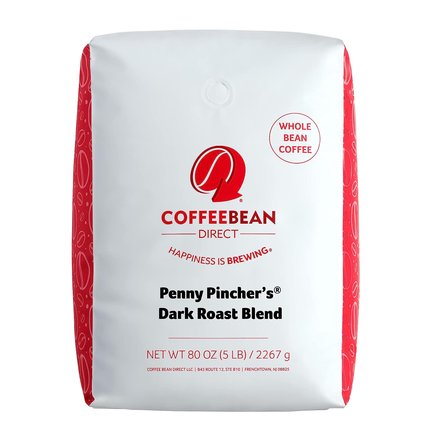 Coffee Bean Direct Penny Pincher-s Dark Roast Blend. Whole Bean. 5 lb Bag
