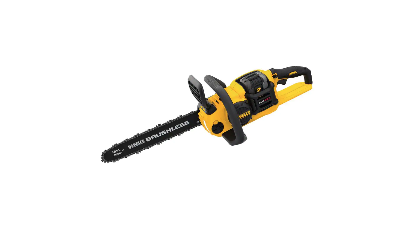 DEWALT DCCS670X1 60V MAX 16in. Brushless Cordless Battery Powered Chainsaw Kit with (1) FLEXVOLT 3Ah Battery & Charger