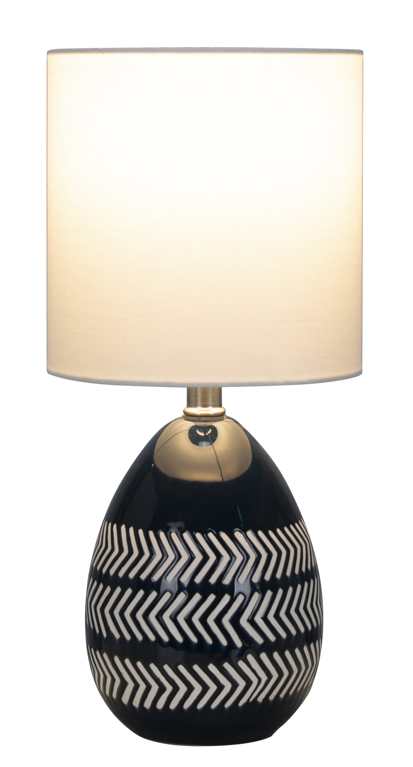 Mainstays Blue Arrow Ceramic 17″ Grab and Go Table Lamp