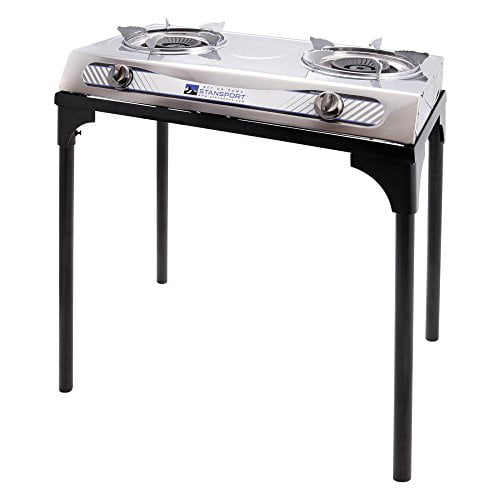 Stansport Stainless Steel 2 Burner Stove with Stand