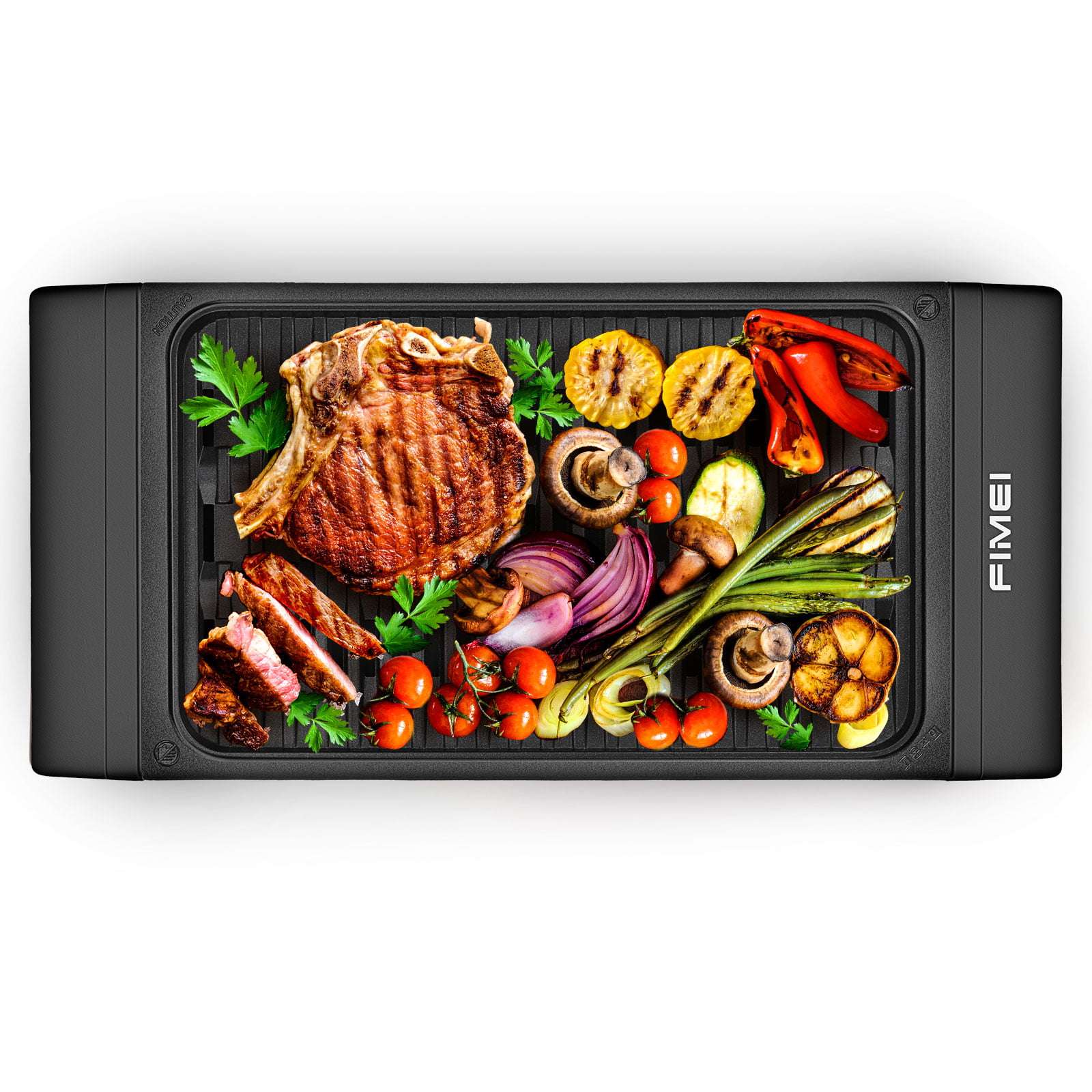 Indoor Grill Smokeless FIMEI Electric Grill for Party Electric Griddle Tabletop with Removable Non-Stick Plate