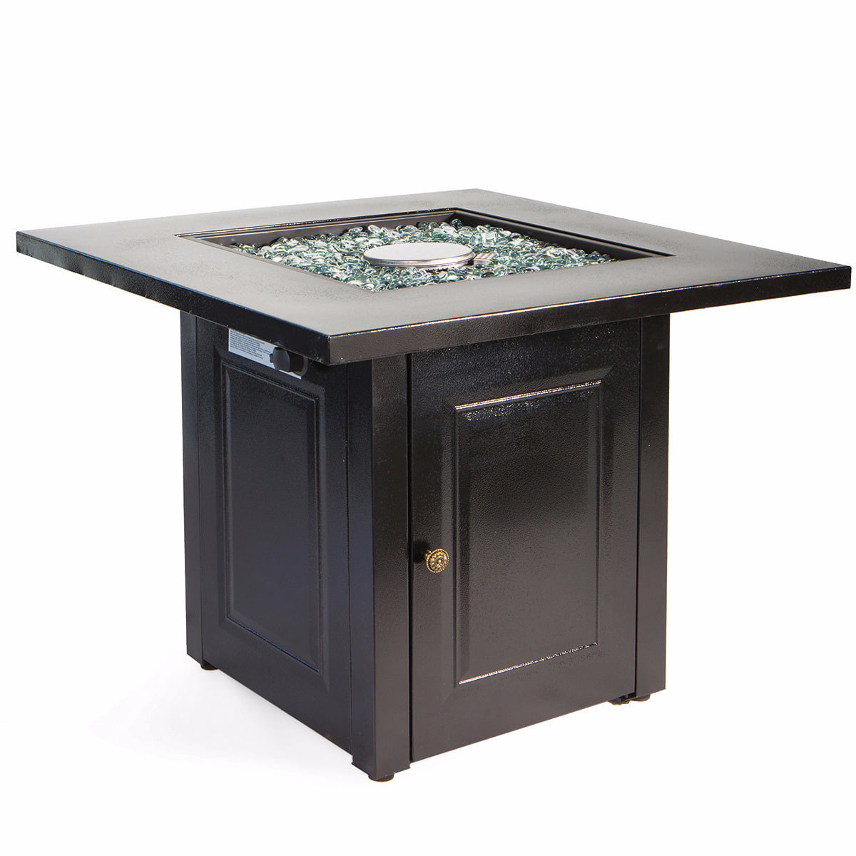 46.000 BTU Outdoor Firepit Table Patio Heater Propane Fire Pit Table Adjustable Knob Flame. Include Fire Glass Set