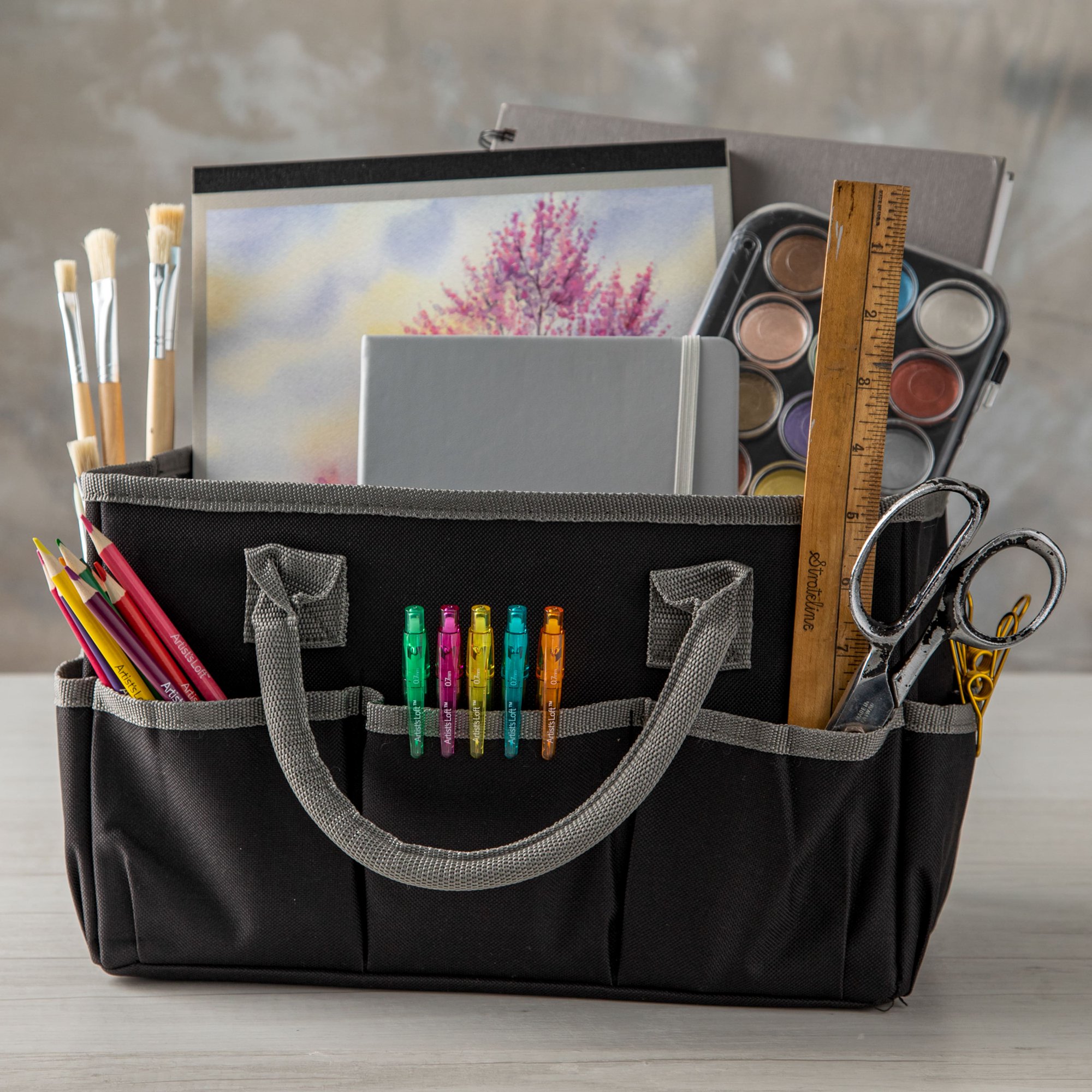 Artist-s Loft Fundamentals 9 Pack: Black Tote Bag