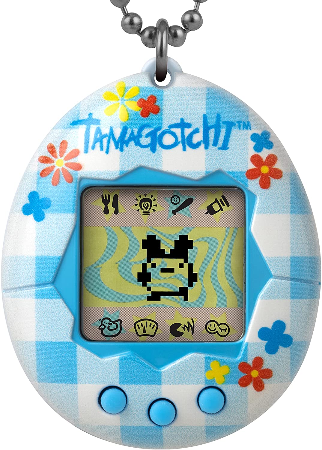 Bandai America Original Tamagotchi. Flower Gingham