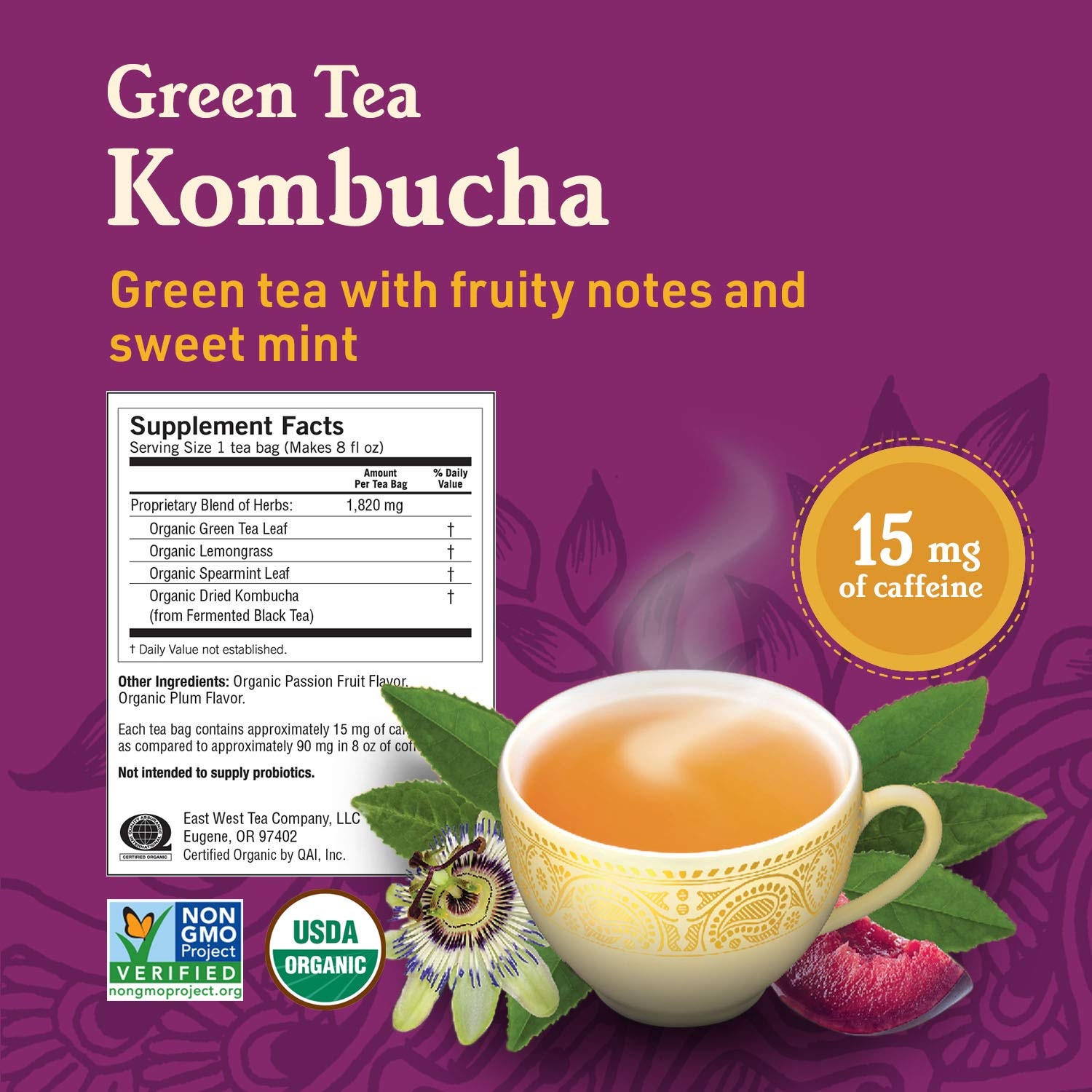 Yogi Tea Green Tea Variety Pack Sampler. 6 Pack. 96 Organic Green Tea Bags