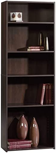 Sauder Beginnings 5-Shelf Bookcase. Cinnamon Cherry finish
