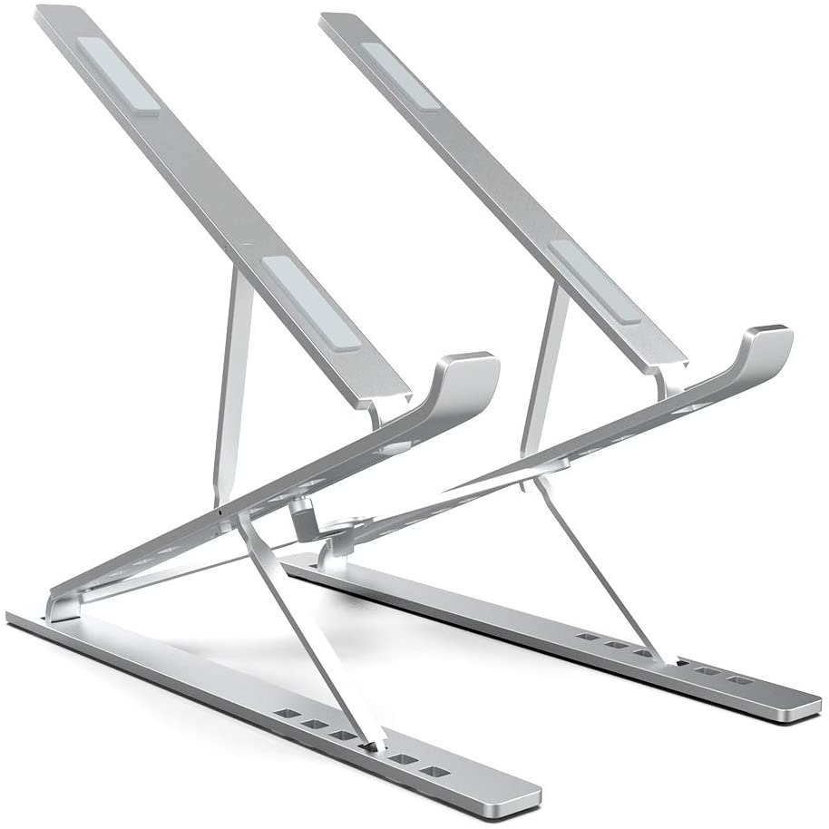 ElfAnt Laptop Stand Adjustable Portable Aluminum for 10″ - 17″ Laptop Tablet