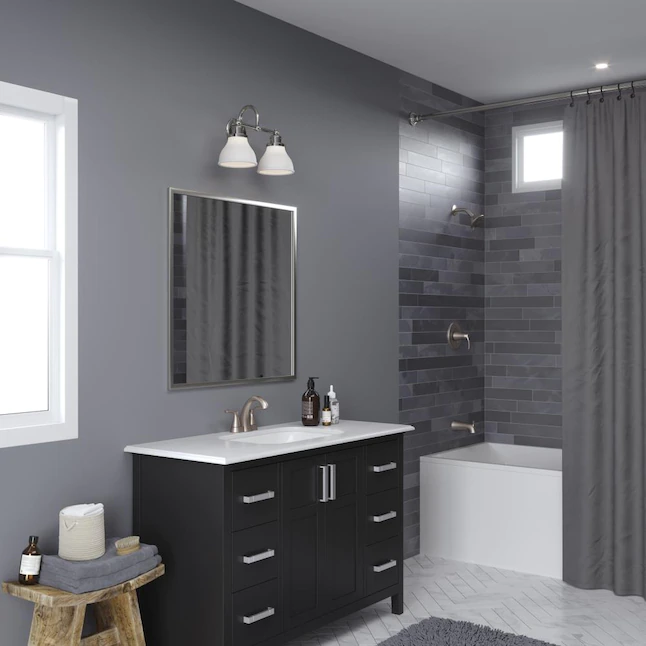 Pfister  Masey Brushed Nickel 2-Handle 4-in centerset WaterSense Bathroom Sink Faucet with Drain with Deck Plate