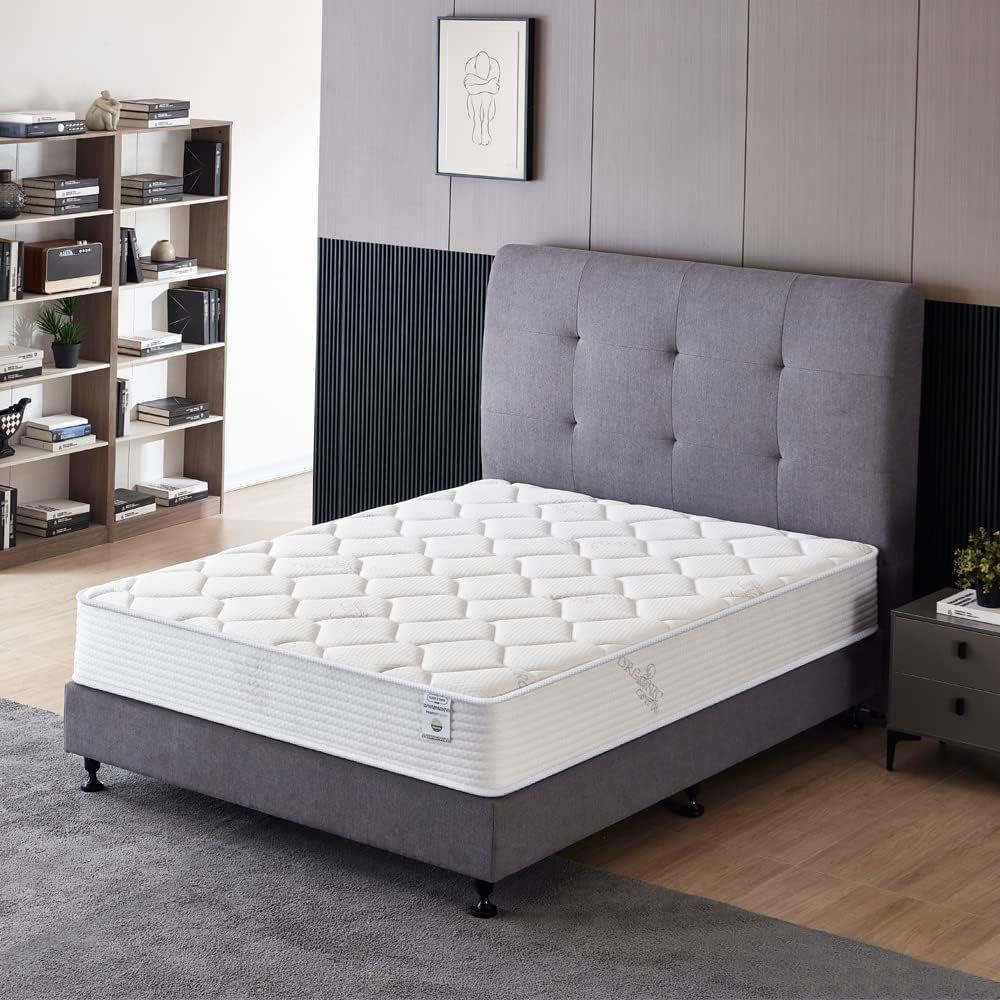 OLIVER & SMITH SINCE 1921 Queen Size Mattress - 10 Inch Cool Memory Foam & Spring Hybrid Mattress with Breathable Cover - Comfort Plush Euro Pillow Top - Rolled in a Box - Oliver & Smith
