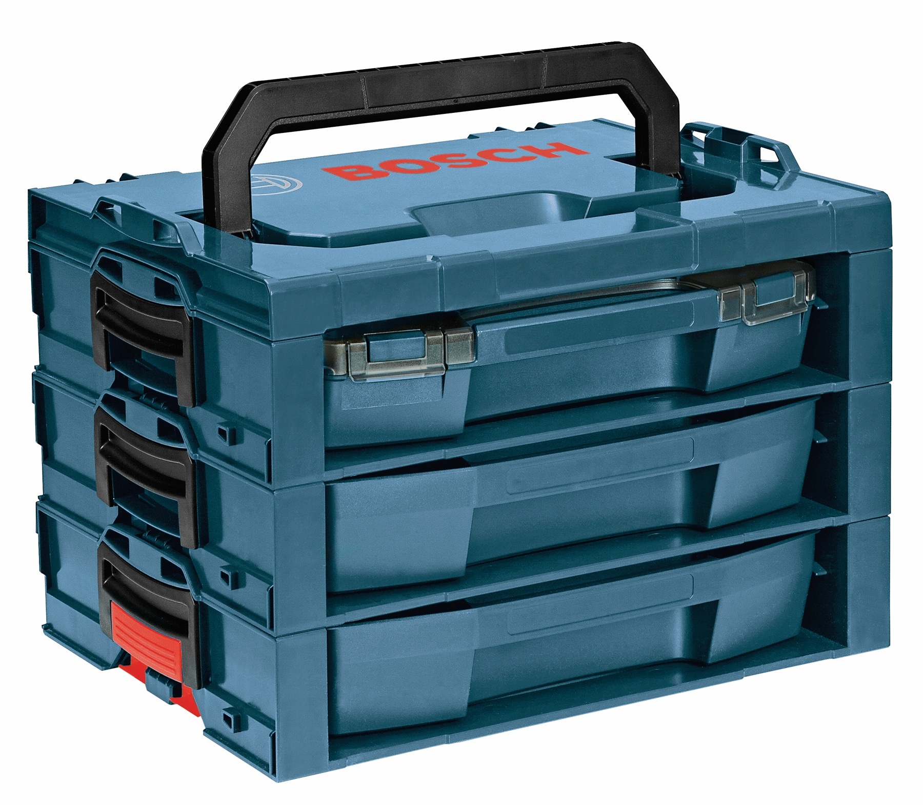 Bosch L-RACK 17.25-in 3-Drawer Blue Plastic Tool Box