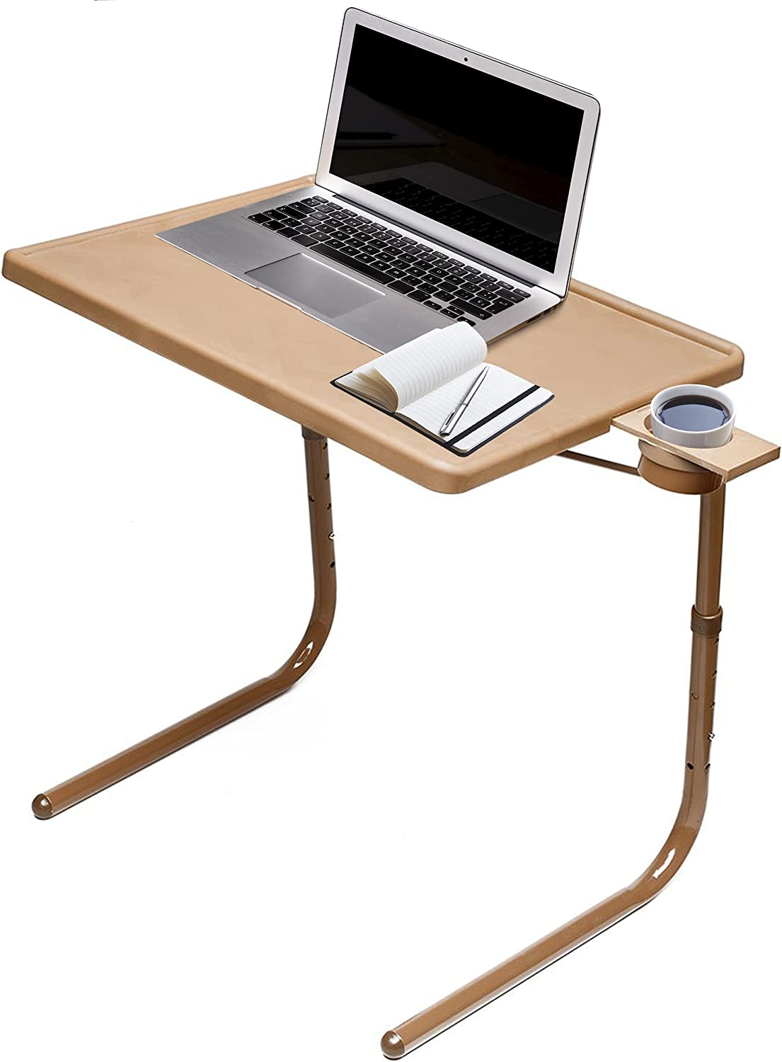 Table Mate II TV Tray Table - Folding TV Dinner Table. Couch Table Trays for Eating Snack Food. Stowaway Laptop Stand. Portable Bed Dinner Tray - Adjustable TV Table with 3 Angles. Cup Holder. Mocha