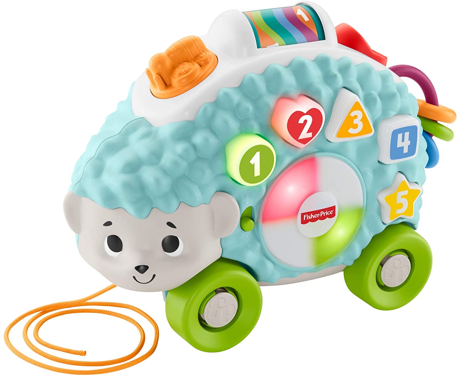 Fisher-Price Linkimals Happy Shapes Hedgehog - Interactive Educational Toy. Multi Color