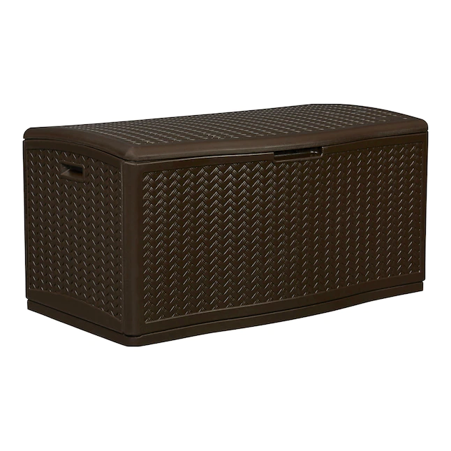 Suncast  52.75-in L x 29-in 124-Gallon Java Plastic Deck Box