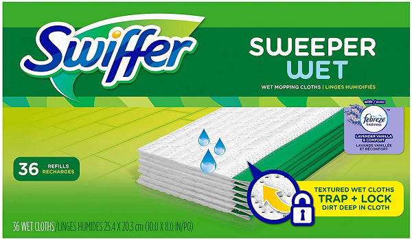 Swiffer Sweeper Wet Mopping Pad Refills. 36 Count (Pack of 1)