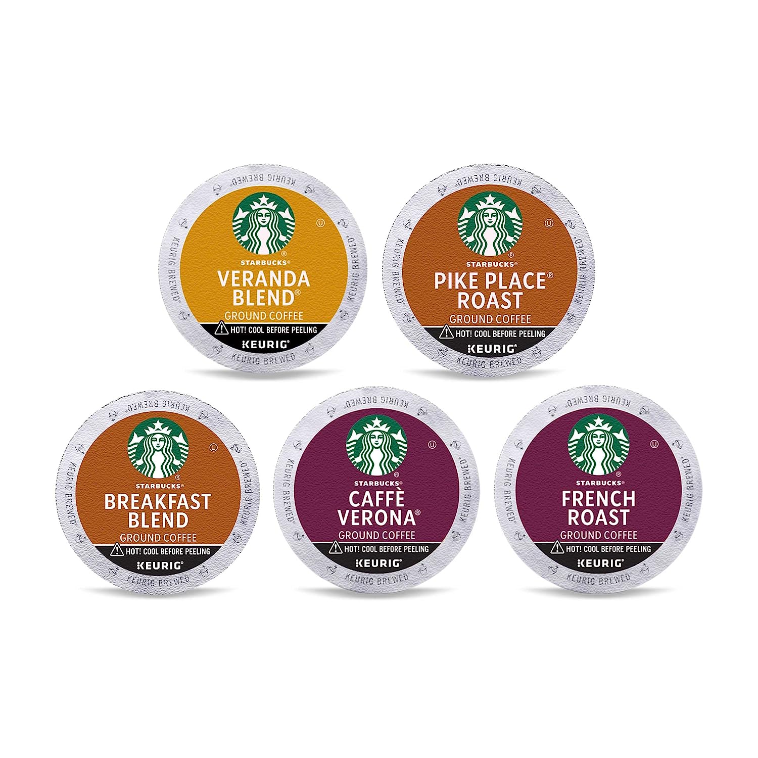 Starbucks K-Cup Coffee Pods—Starbucks Blonde. Medium & Dark Roast Coffee—Variety Pack for Keurig Brewers—100% Arabica—1 box (40 pods total)