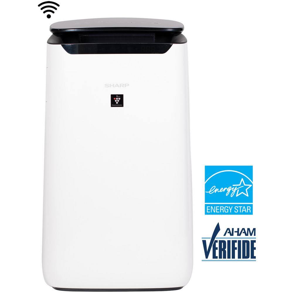 Sharp FX-J80UW Smart Air Purifier with Plasmacluster Ion Technology Recommended for Extra-Large Rooms. 502 sq ft