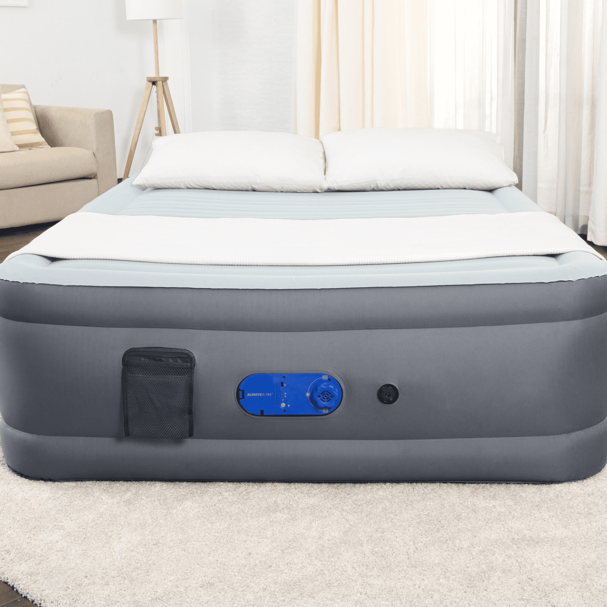 AlwayzAire 20″ Queen Air Mattress with Built-in Pump