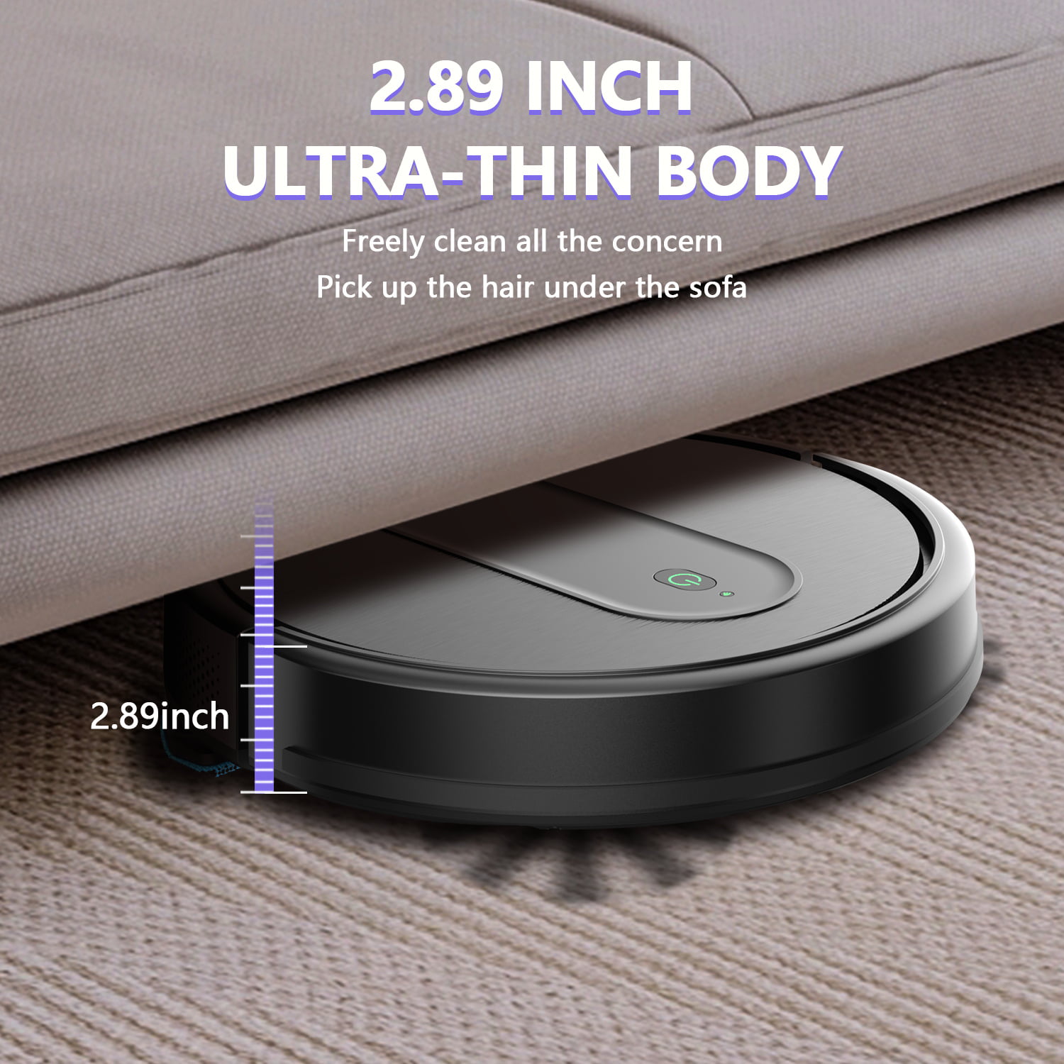 ONSON Robot Vacuum. 2 in 1 Mop Combo. 1600Pa and Wi-Fi Connected for Hard Floors and Low Pile Carpet