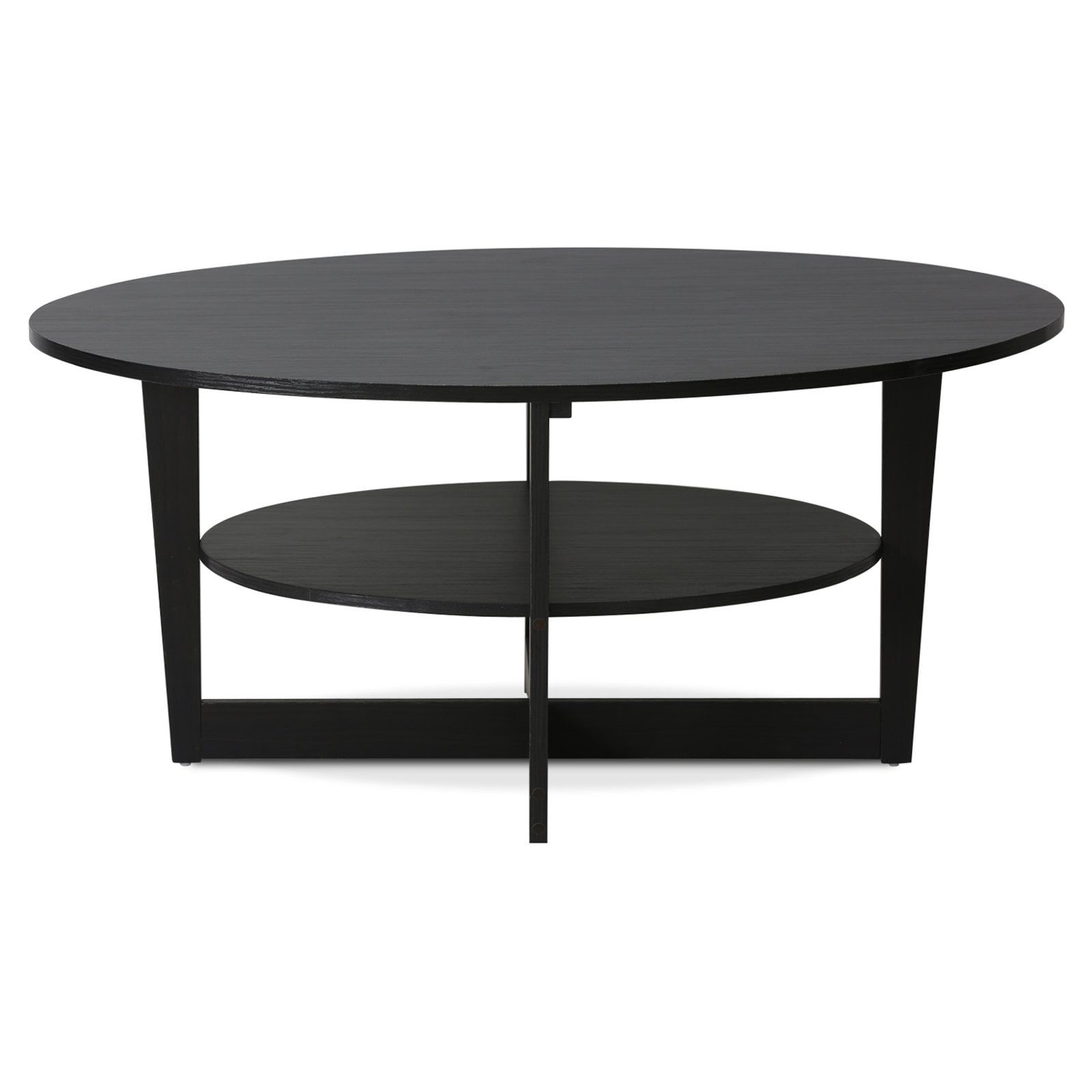 Furinno 15020WN Jaya Oval Coffee Table. Expresso Color