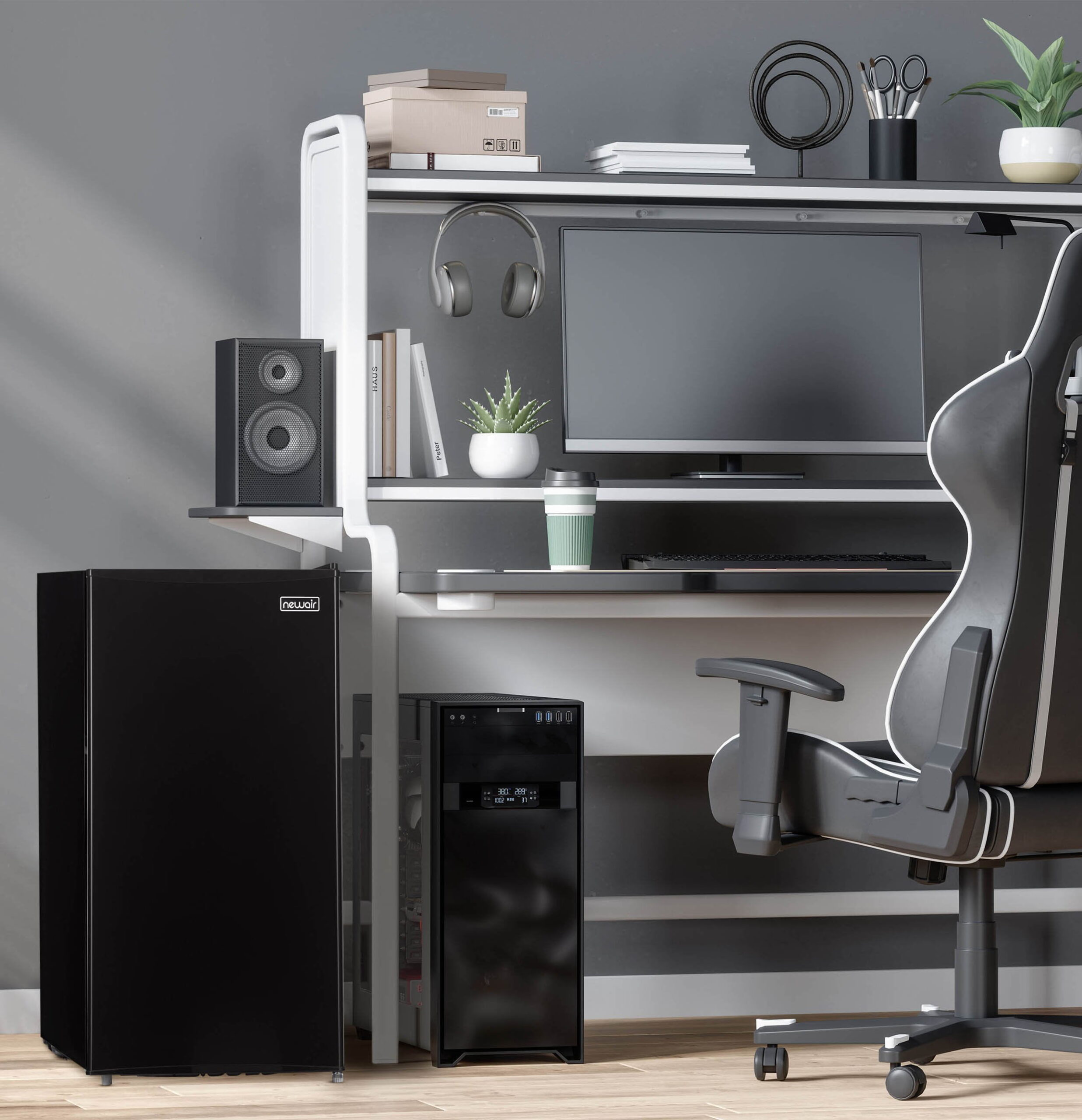 Newair 3.3 Cu. Ft. Compact Mini Refrigerator with Freezer in Black - NRF033BK00