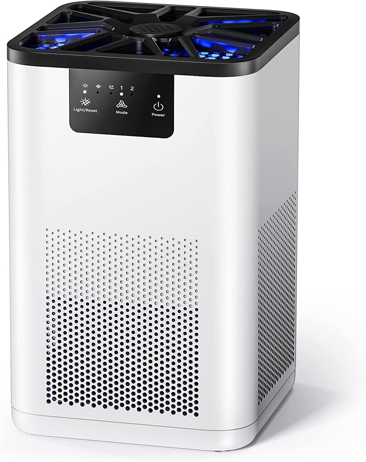 AROEVE Air Purifiers for Bedroom H13 True HEPA Air Purifier With Aromatherapy Function For Pet Smoke Pollen Dander Hair Smell 20dB Air Cleaner For Bedroom Office Living Room Kitchen. MK06- White