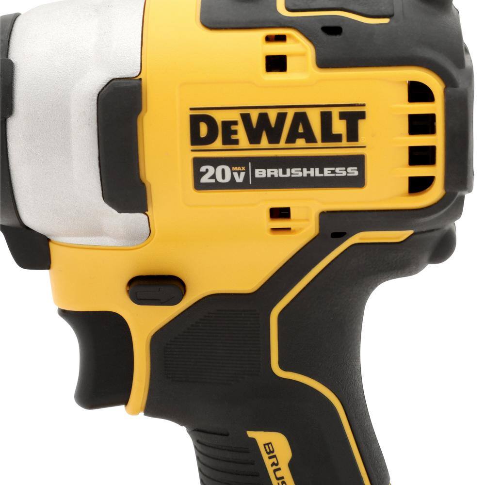 DEWALT DCK278C2WDCW210 ATOMIC 20-Volt MAX Cordless Brushless Compact Drill/Impact Combo Kit (2-Tool) and Brushless 5 in. Random Orbital Sander