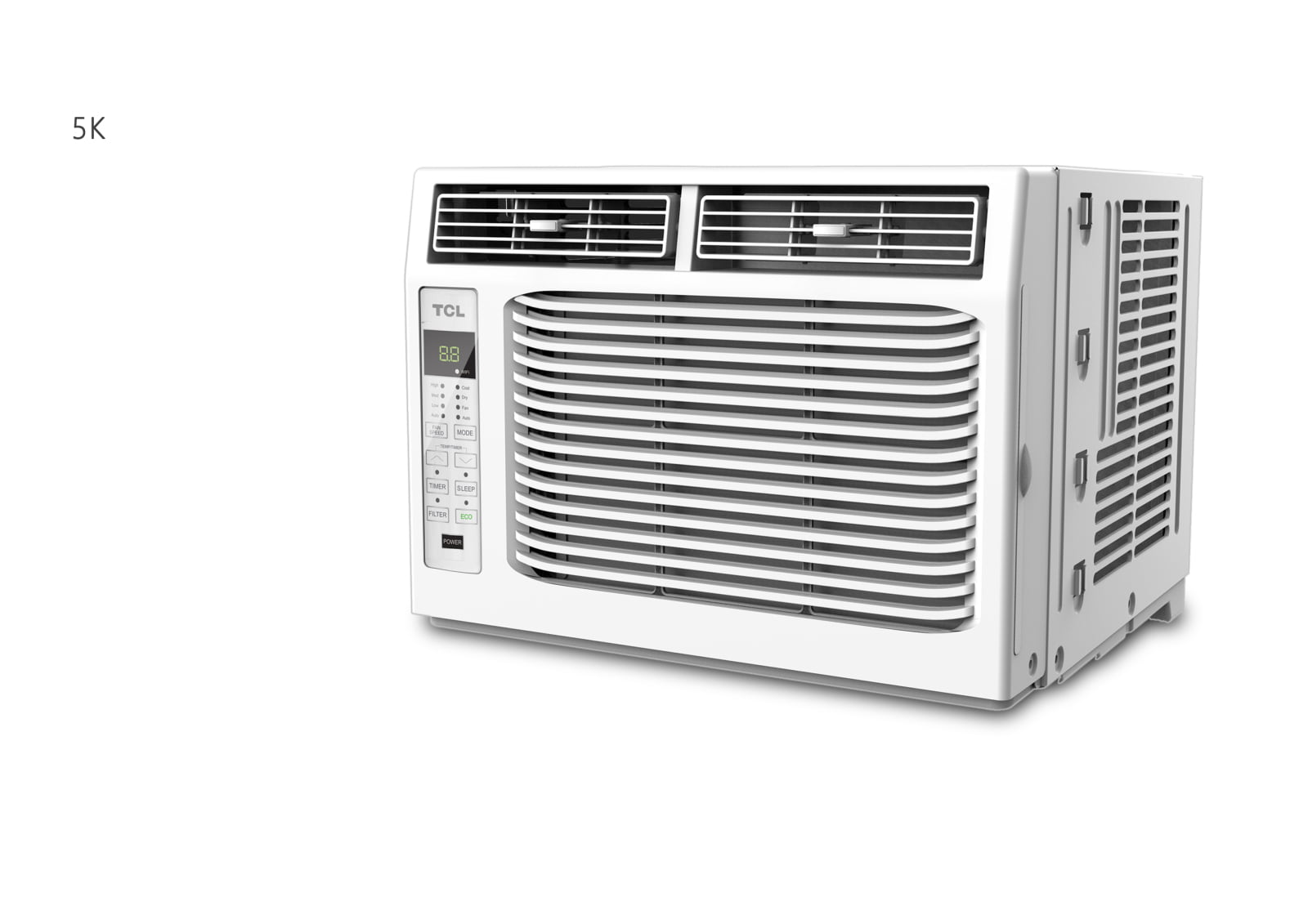 TCL 5.000 BTU Window Air Conditioner with Remote; White