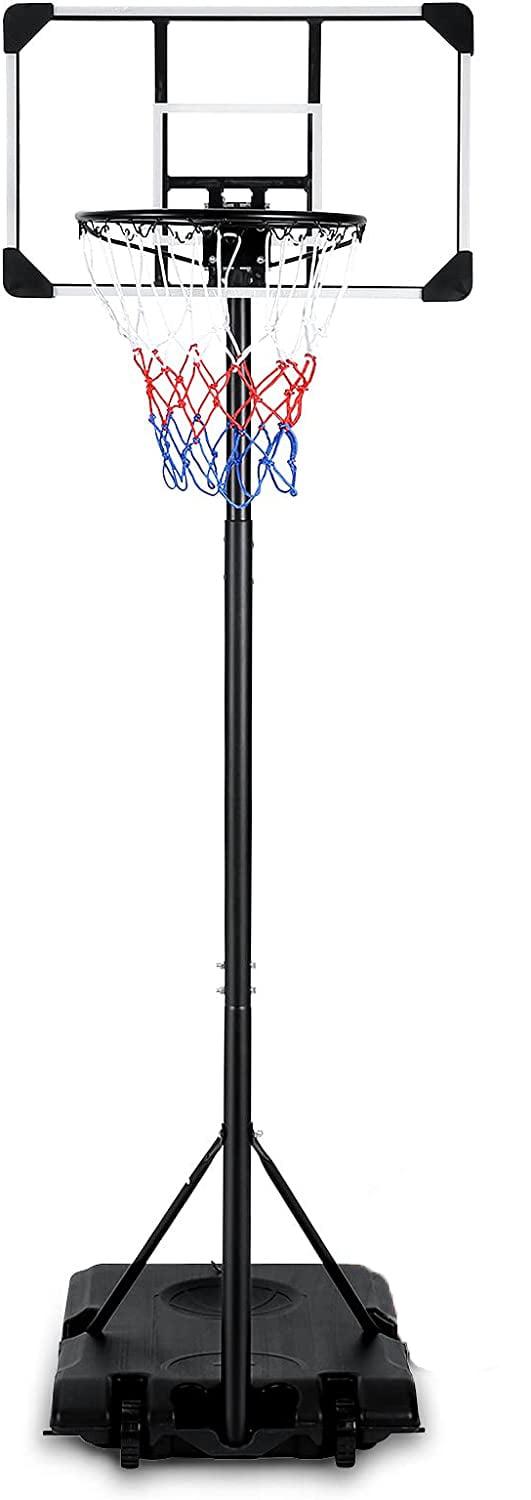 MaxKare Basketball Hoop Basketball Goal 5.8ft-7ft Height Adjustable 28 Basketball Backboard Basketball Court for Kid & Adult Indoor Outdoor Use