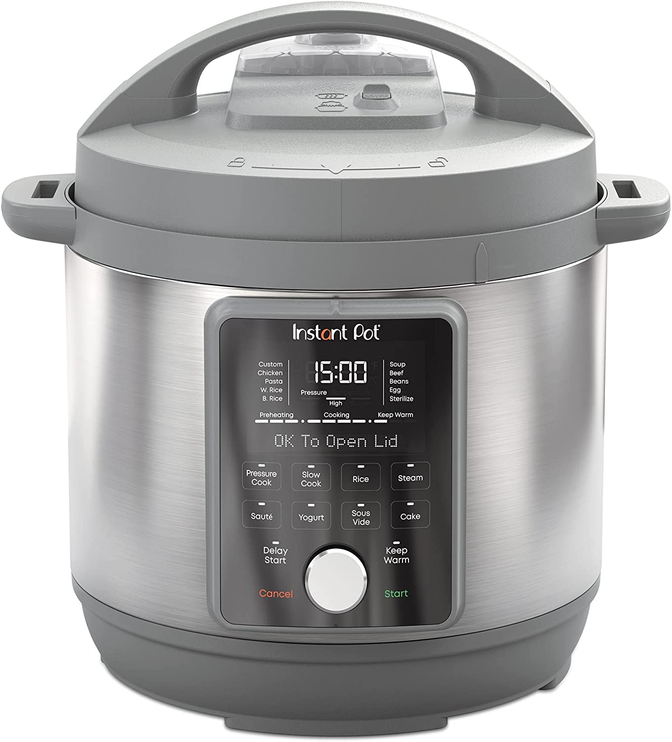 Instant Pot Duo Plus. 8-Quart Whisper Quiet 9-in-1 Electric Pressure Cooker. Slow Cooker. Rice Cooker. Steamer. Sauté. Yogurt Maker. Warmer & Sterilizer. App With Over 800 Recipes. Stainless Steel