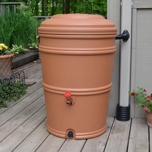 Earthmark 40 Gal. Rain Barrel. Brown