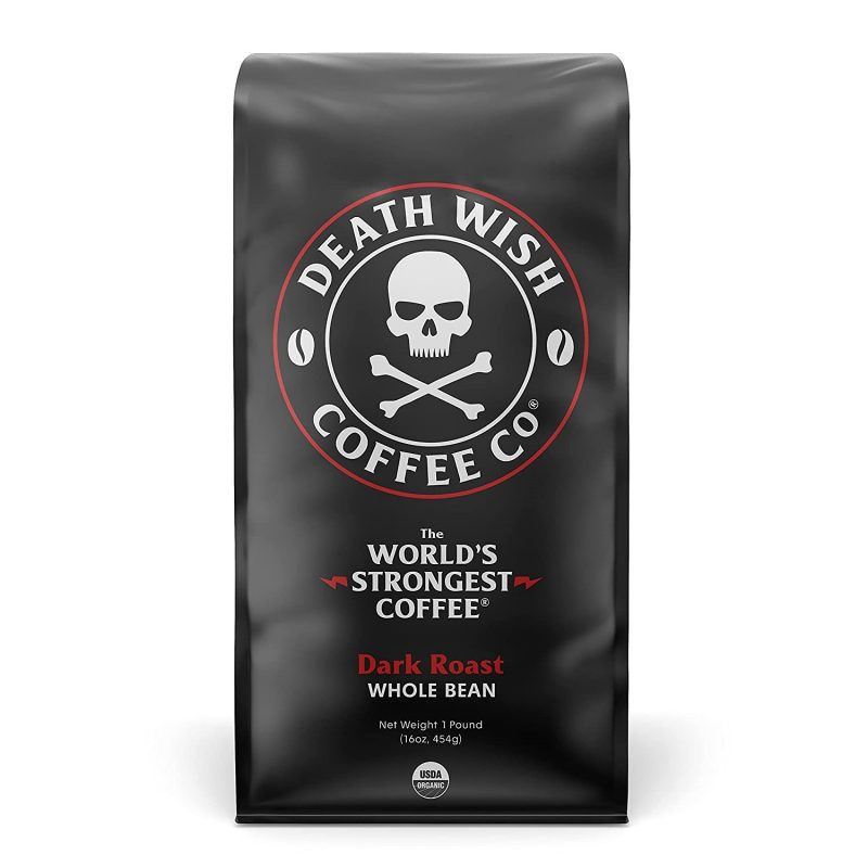 Death Wish Coffee Whole Bean Bag. 16 oz