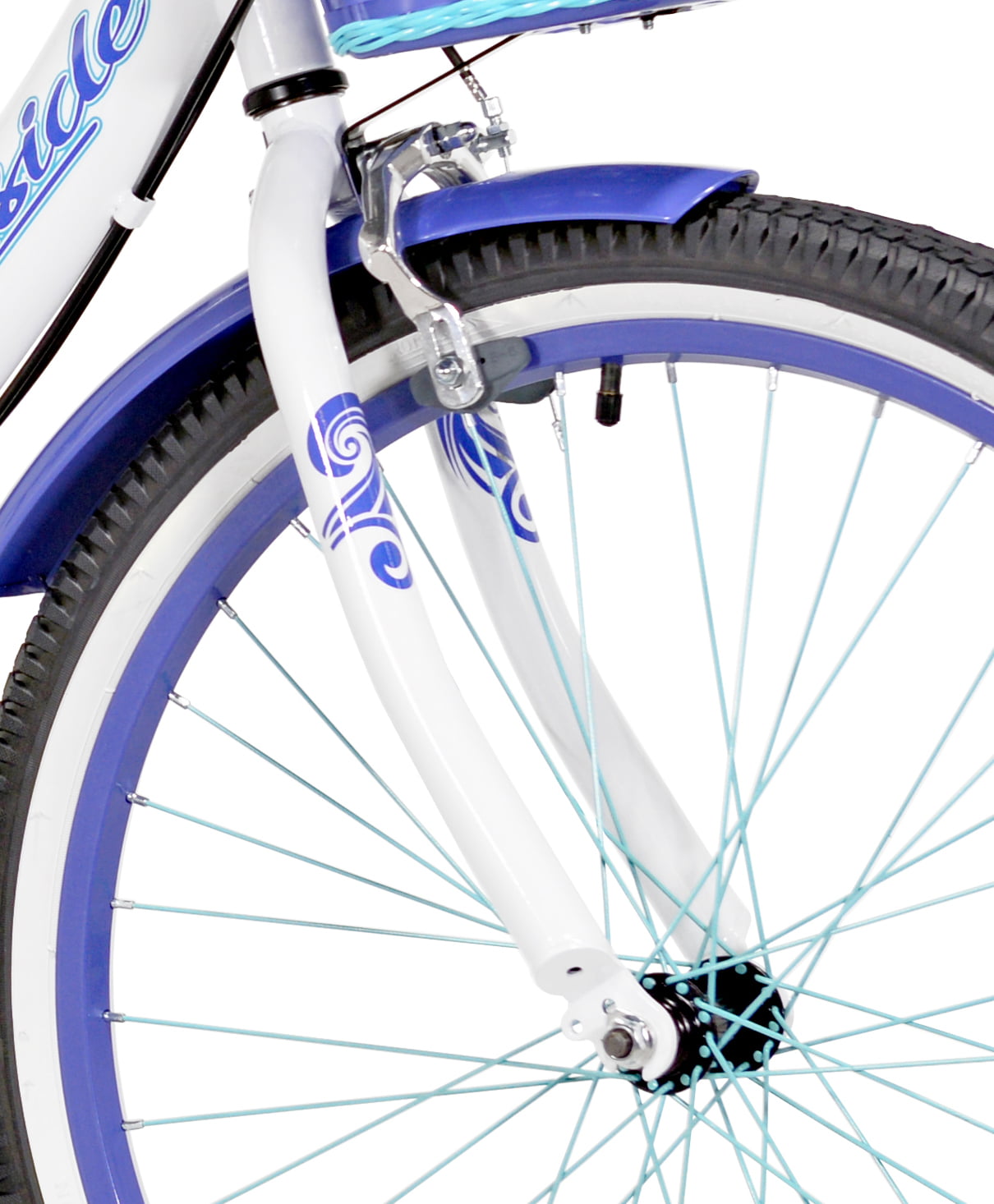 Kent 24″ Bayside Multi-Speed Girl-s Bike. White/Purple