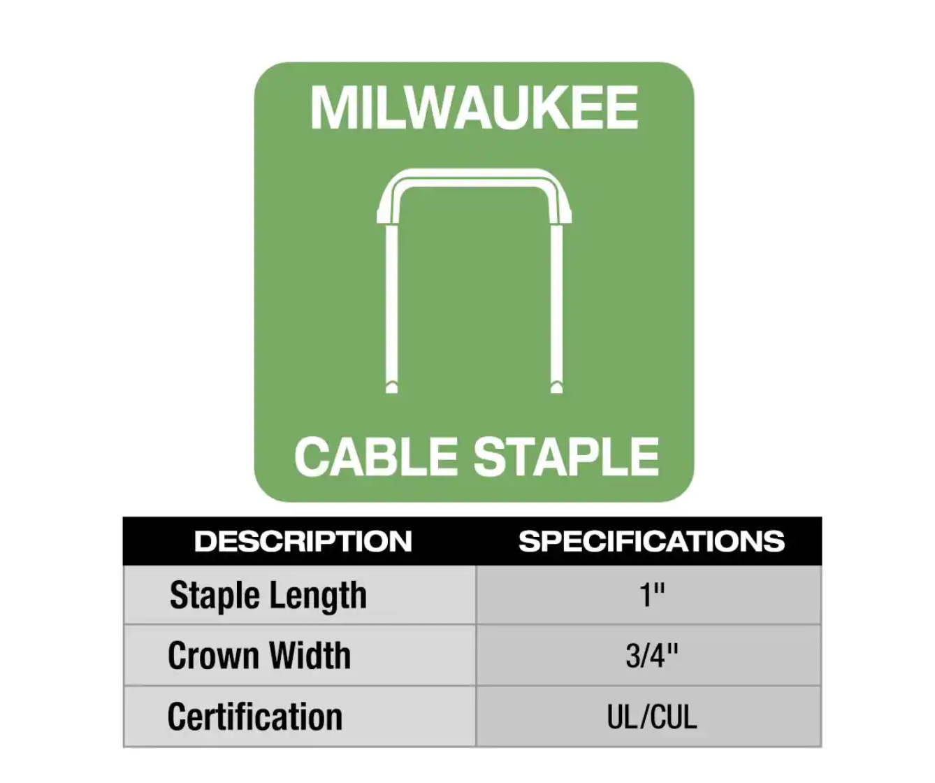Milwaukee 2448-20 M12 12-Volt Lithium-Ion Cordless Cable Stapler (Tool-Only)