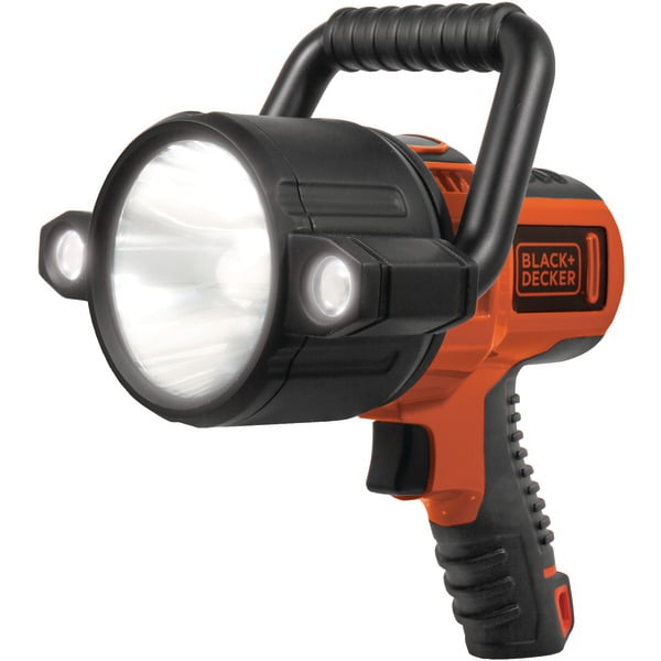 Black and Decker 750 Lumen LED Li-ion Rechargeable Spotlight (SLV2B) Black and Orange