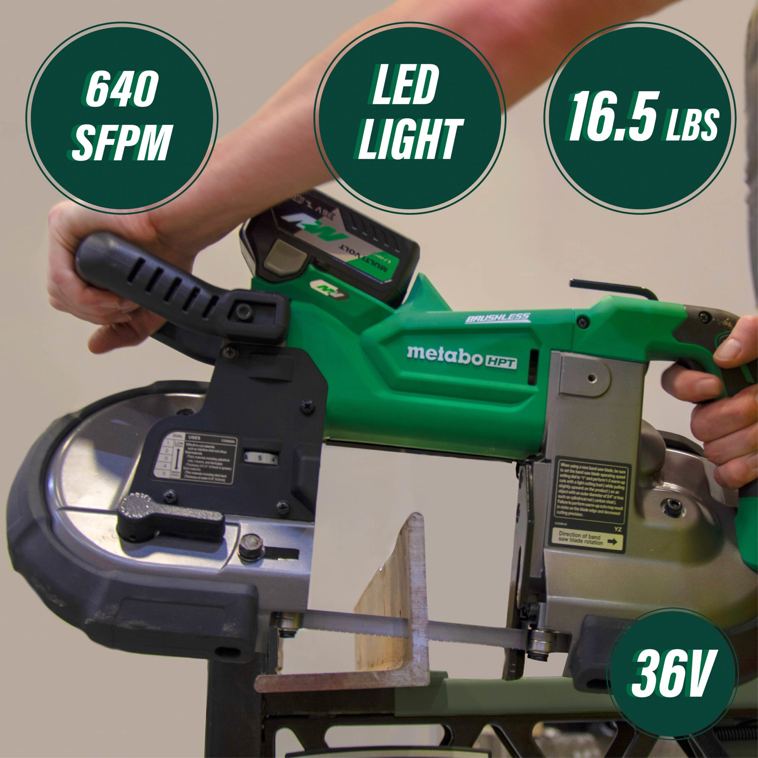 Metabo HPT 36-Volt 5-in Portable Band Saw