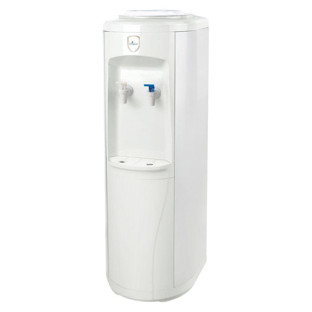 VITAPUR VWD2236W 3-5 Gal. Room/Cold Temperature Top Load Floor Standing Water Cooler Dispenser with Adjustable Cold Thermostat Settings