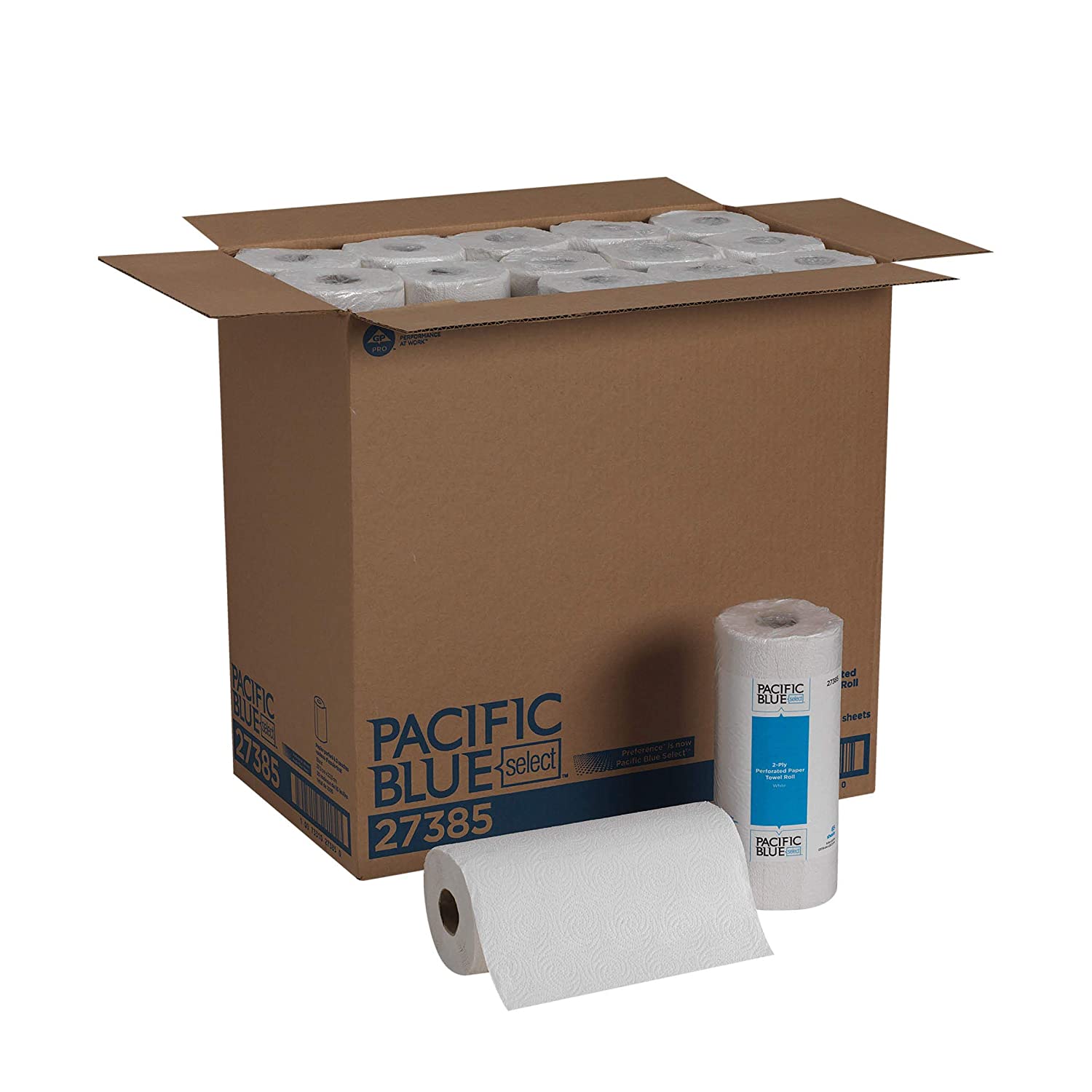 Georgia Pacific Blue Select 2-Ply Perforated Paper Towel Rolls by GP PRO (Georgia-Pacific). 27385. 85 Sheets Per Roll. 30 Rolls Per Case