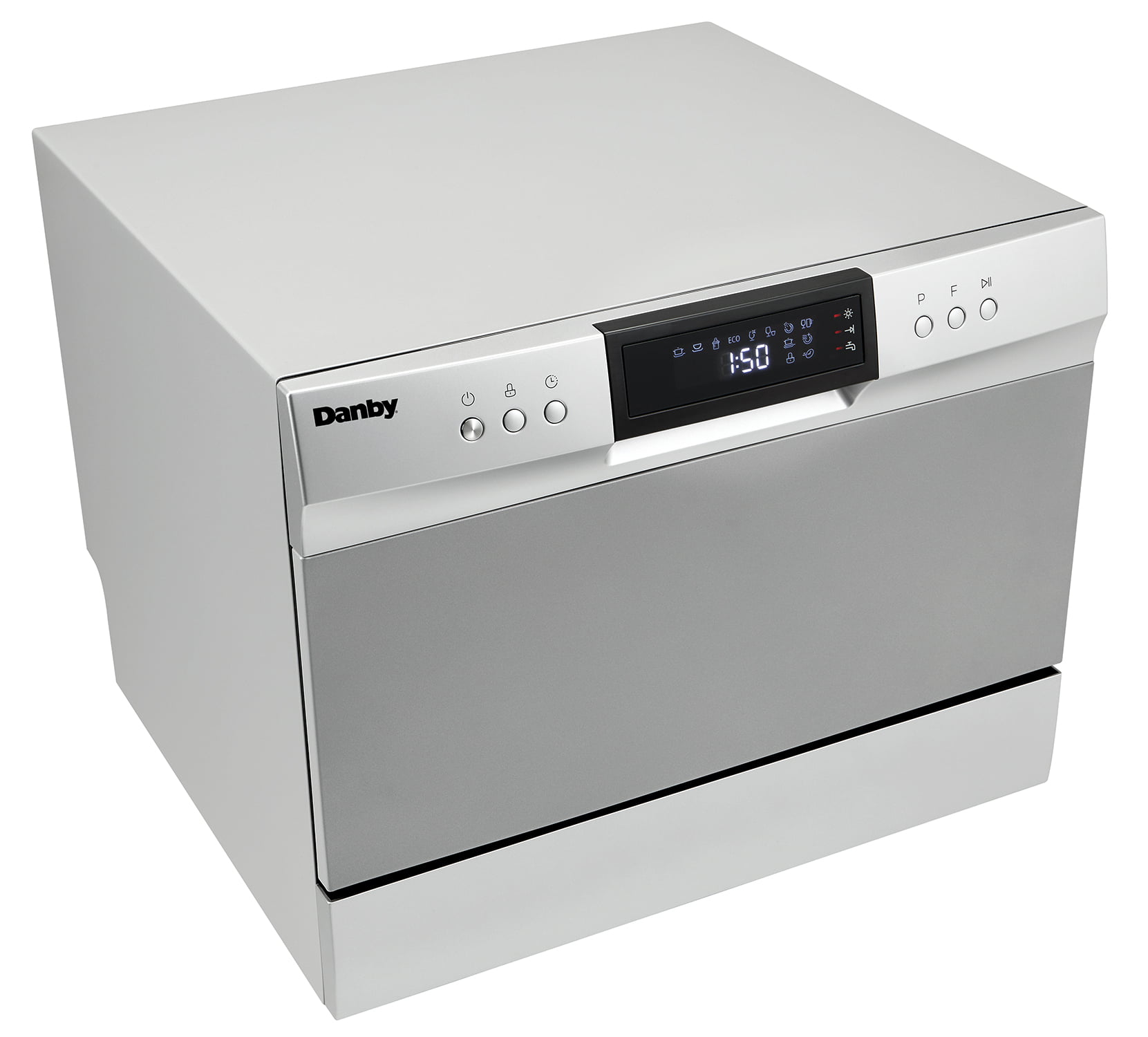 Danby 6 Place Setting Countertop Dishwasher in Silver