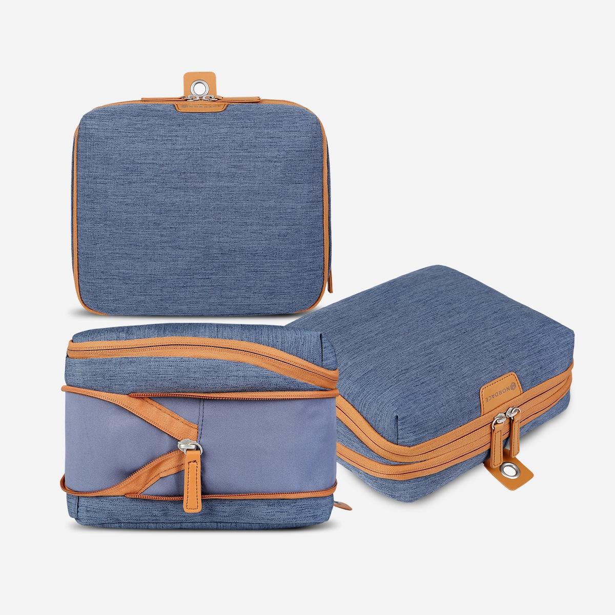 Pack-It-All Bundle: 2x Packing Cubes & 1x Wash Pouch. Blue